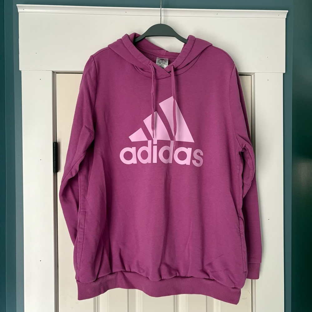 Adidas Women's Purple Hoodie Sweater